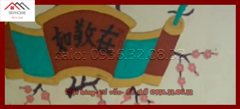 Hoành phi phòng thờ 3 chữ Kính- như- tại